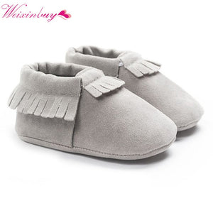 Newborn Baby Boy Girl Shoes First Walkers Baby Moccasin Shoes PU Leather Prewalkers for Kids Crib Shoes