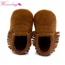 Load image into Gallery viewer, Newborn Baby Boy Girl Shoes First Walkers Baby Moccasin Shoes PU Leather Prewalkers for Kids Crib Shoes