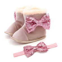 Load image into Gallery viewer, Baby Shoes Flowers Newborn Baby Girl Shoes Fashion Flowers Princess First Walker Baby Girl Shoes