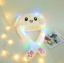 Load image into Gallery viewer, Will Shine Moving Rabbit Ear Hat Velvet Toys Hair Hoop Hat Rabbit Hat Moves Ear Hat Plush Toy 3 Color Gifts For Children
