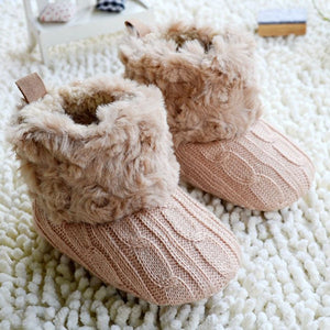 baby shoes russia winter infants warm shoes Faux fur girls baby booties Leather boy baby boots