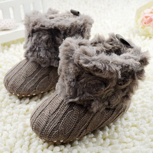 baby shoes russia winter infants warm shoes Faux fur girls baby booties Leather boy baby boots