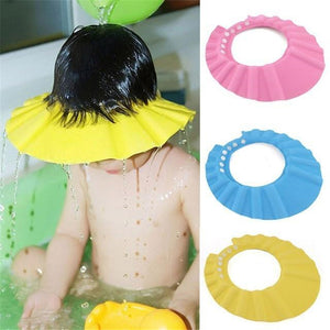 Adjustable Shower Bath Visor Shield Wash Hair Cap Shampoo Resistance Protect Ear Eye Hat Baby Children Kids Infant