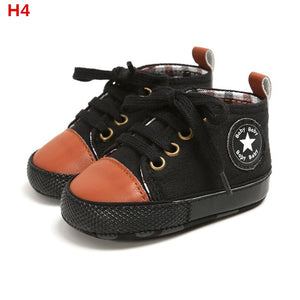 Baby Shoes Classic Canvas Baby Boy Shoes Spring Cotton Straps Stitching Newborn Boy Girl Shoes First Walker Prewalker