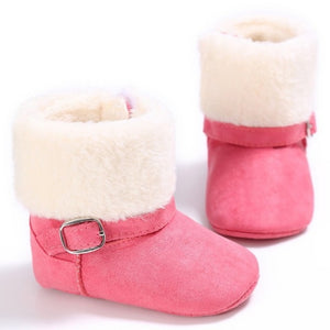 0-18M Baby Boys Winter Warm Snow Boots  Newborn Lace -Up Soft Sole Shoes Infant Toddler Kids Fashion Stripped Wool Warm Shoes