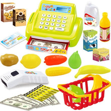Load image into Gallery viewer, Children Pretend Play Toys Simulation Supermarket Cash Register Playset for Boys Kids girls Toddler Groceries Toys birthday Gift