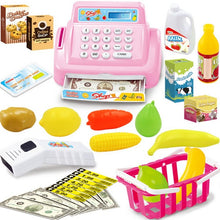 Load image into Gallery viewer, Children Pretend Play Toys Simulation Supermarket Cash Register Playset for Boys Kids girls Toddler Groceries Toys birthday Gift