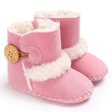 Load image into Gallery viewer, baby shoes russia winter infants warm shoes Faux fur girls baby booties Leather boy baby boots