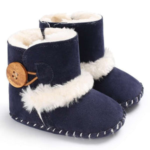 baby shoes russia winter infants warm shoes Faux fur girls baby booties Leather boy baby boots