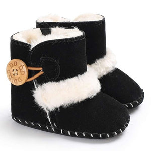 baby shoes russia winter infants warm shoes Faux fur girls baby booties Leather boy baby boots