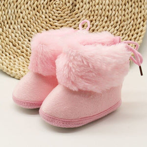 baby shoes russia winter infants warm shoes Faux fur girls baby booties Leather boy baby boots