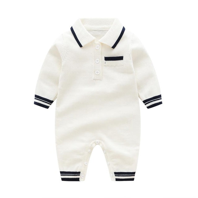 Baby boys' knit Rompers Long Sleeve Knitted newborn baby clothes warm Kid's Autumn Clothing Knitting Rompers 0-24m Cute Overalls