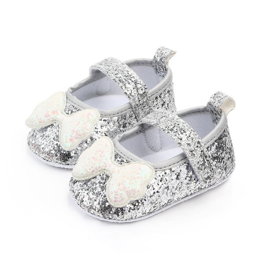 2019 Fashion Baby Shoes Baby Girls Princess Shoes Sequins Infant Soft Sole First Walkers PU Leather Soft Bottom Toddler Shoes