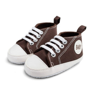 New Canvas Baby Sneaker Sport Shoes For Girls Boys Newborn Shoes Baby Walker Infant Toddler Soft Bottom Anti-slip First Walkers