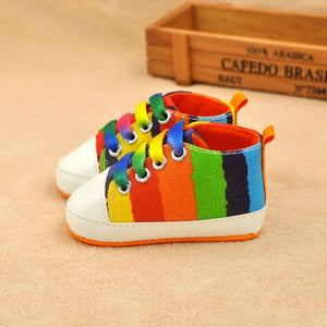 New Canvas Baby Sneaker Sport Shoes For Girls Boys Newborn Shoes Baby Walker Infant Toddler Soft Bottom Anti-slip First Walkers