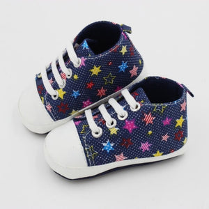 New Canvas Baby Sneaker Sport Shoes For Girls Boys Newborn Shoes Baby Walker Infant Toddler Soft Bottom Anti-slip First Walkers