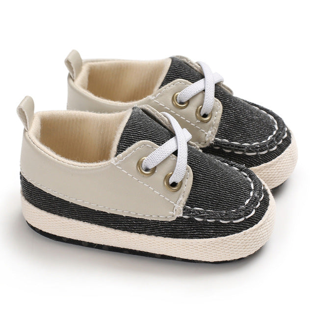 Newborn Toddler Baby Boys Shoes Anti-Slip Soft Sole Shoes Fashion Sport Shoes Casual Patchwork Kids Shoes