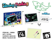Load image into Gallery viewer, A4 A5 LED Luminous Drawing Board Graffiti Doodle Drawing Tablet Magic Draw With Light-Fun Fluorescent Pen Educational Toy 1pcs