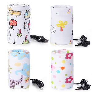 USB Milk Water Warmer Travel Stroller Insulated Bag Portable Cup Warmer Baby Nursing Bottle Heater Warmer Heater Food Feeding