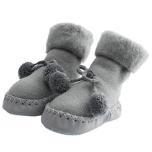 Load image into Gallery viewer, New Floor Socks Baby Plus Velvet Warm Toddler Shoes Non-slip