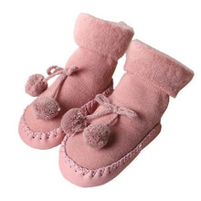 Load image into Gallery viewer, New Floor Socks Baby Plus Velvet Warm Toddler Shoes Non-slip