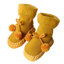 Load image into Gallery viewer, New Floor Socks Baby Plus Velvet Warm Toddler Shoes Non-slip