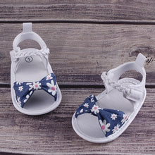 Load image into Gallery viewer, UK Summer Baby Girl Bowknot Toddler Shoes Anti-Slip Crib Shoes Soft Sole Prewalkers Baby Toddler Shoes