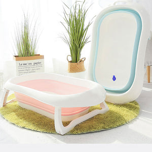 Newborn Baby Folding Bath Tub Baby Swim Tubs Bath Body Washing Portable Foldable Children Eco-friendly Non-Slip Safe Kid Bathtub