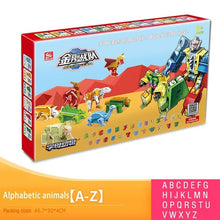 Load image into Gallery viewer, 26 letter A-Z Alphabet Animal Dinosaur Warrior Deformation Action Figures Transformation Robot Toys For Children Gift Brinquedos