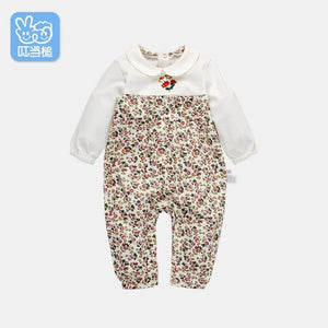 Dinstry baby Rompers Clothing with printing one-piece girls' cute clothes babys one-piece