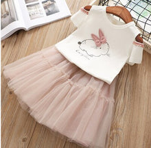 Load image into Gallery viewer, Girls Clothing Set 2019 Summer Fashion New Girls' Clothes Children's Clothes Animal Cotton T-Shirt + pants Baby Kids Clothes Set