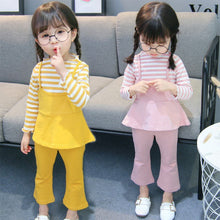 Load image into Gallery viewer, Spring Autumn Baby Girl Clothes New Girls' Clothing Sets Kids Bay Clothes Toddler Long Sleeve Tops Blouse Pants Trousers 1-5Y