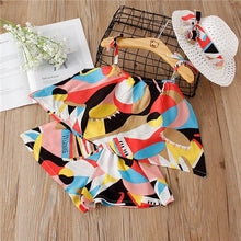 Load image into Gallery viewer, 2-6Y Baby Girl Clothes 2019 Hot Summer Fashion Girls' Clothing Sets Kids Bay clothes Toddler cotton flower shirt+Pants+Hats