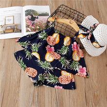 Load image into Gallery viewer, 2-6Y Baby Girl Clothes 2019 Hot Summer Fashion Girls' Clothing Sets Kids Bay clothes Toddler cotton flower shirt+Pants+Hats