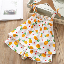 Load image into Gallery viewer, 2-6Y Baby Girl Clothes 2019 Hot Summer Fashion Girls' Clothing Sets Kids Bay clothes Toddler cotton flower shirt+Pants+Hats