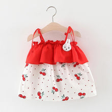 Load image into Gallery viewer, Baby Girls Dress  Hot Summer New Girls&#39; Clothing Sets Dot Ruffles Strap Cute Print Dress Princess Dresses Clothes Size 3M-24M