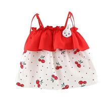 Load image into Gallery viewer, Baby Girls Dress  Hot Summer New Girls&#39; Clothing Sets Dot Ruffles Strap Cute Print Dress Princess Dresses Clothes Size 3M-24M