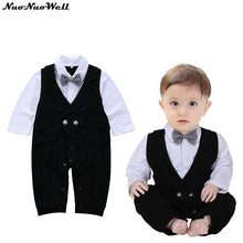 Load image into Gallery viewer, 2018 Spring Baby Boy Clothes Gentleman Baby Boys&#39; One Piece Gentle Romper Wedding Outfit Clothes Baby Boy Suit Baby Clothing