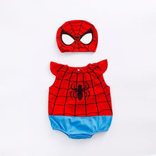 Load image into Gallery viewer, 1pc romper 1pc Hat Newborn Baby Cotton rompers suits baby boys&#39; clothing Dragon Ball Spiderman Hero outifts Summer jumpsuits