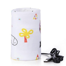 Load image into Gallery viewer, Baby Feeding Milk Bottle Warmer 28*13cm Spandex Insulation Bag Thermal Bag Bottle Holder USB Port Charging Baby Bottle Warmer
