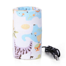 Load image into Gallery viewer, Baby Feeding Milk Bottle Warmer 28*13cm Spandex Insulation Bag Thermal Bag Bottle Holder USB Port Charging Baby Bottle Warmer