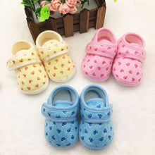 Load image into Gallery viewer, Cute Newborn Infants Kids Baby Shoes Cozy Cotton Soft Soled Crib Shoes Prewalker SL07