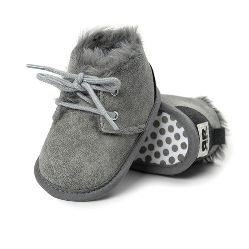 Brand New Toddler Infant Newborn Baby Boy Girl Winter Fur Snow Boots Warm Shoes Booties Casual Leopard Little Kids Strappy Shoes