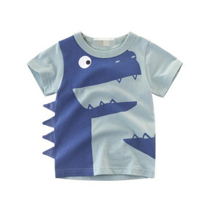 Hot Selling Newest Summer Children's Clothing Boys' T-shirt Summer Handsome Baby Clothes Children's Short Sleeves Substitute