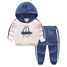 Load image into Gallery viewer, Boys&#39; Sports Suit Cotton 2019 Autumn New Children&#39;s Clothing Sports Pants Men&#39;s Baby Suit Hooded Fashion Baby Clothing Set