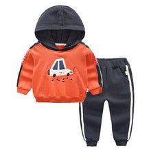 Load image into Gallery viewer, Boys&#39; Sports Suit Cotton 2019 Autumn New Children&#39;s Clothing Sports Pants Men&#39;s Baby Suit Hooded Fashion Baby Clothing Set