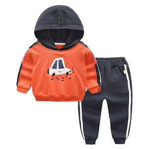 Boys' Sports Suit Cotton 2019 Autumn New Children's Clothing Sports Pants Men's Baby Suit Hooded Fashion Baby Clothing Set