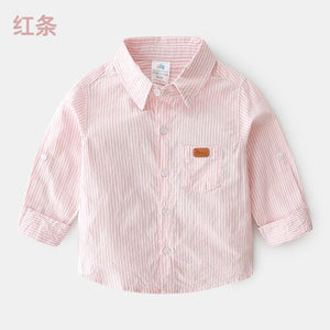 Baby Striped Shirt 2019 Autumn Wear New Boys'  Long Sleeve Casual Bottom Shirt Children Clothing Tops Outwear Outfits Blouse