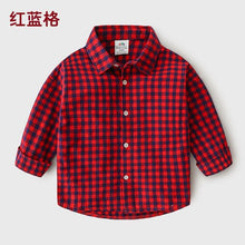 Load image into Gallery viewer, Baby Plaid Shirt 2019 Autumn Dress New Boys&#39; Children&#39;s Casual Top Top Shirt Baby Children Clothing Tops Outwear Outfits Blouse