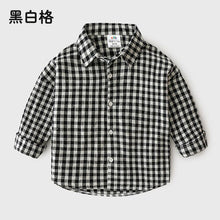 Load image into Gallery viewer, Baby Plaid Shirt 2019 Autumn Dress New Boys&#39; Children&#39;s Casual Top Top Shirt Baby Children Clothing Tops Outwear Outfits Blouse